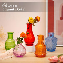 Kleine Vasen Set 5er Mini Vase Glas Vintage Kristalle
