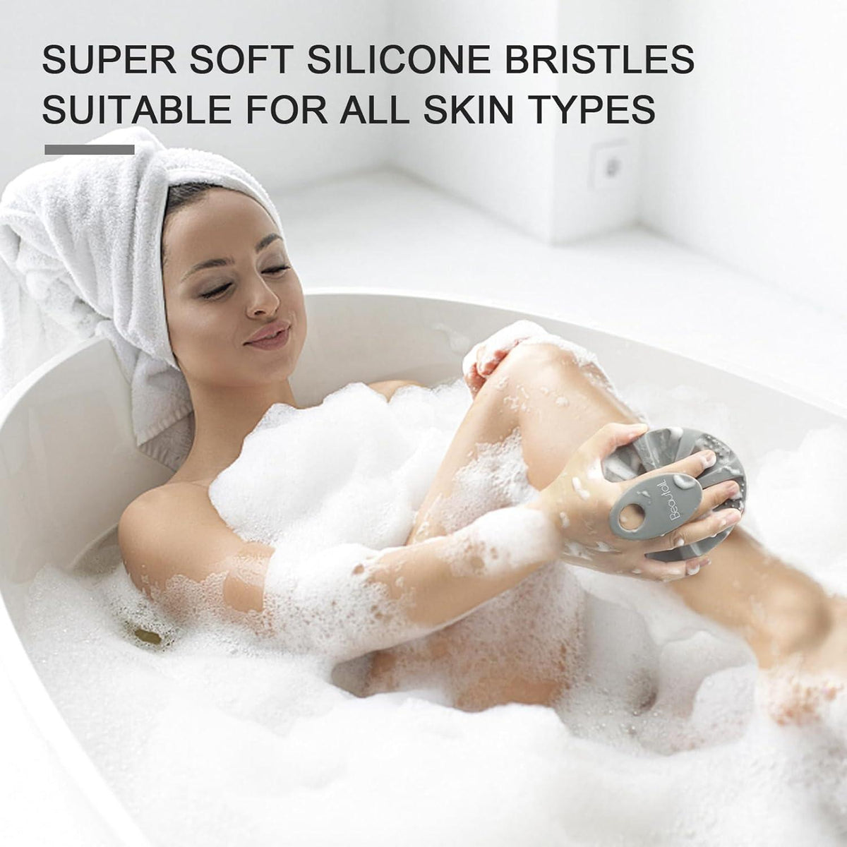 Silikon Körperbürste Peelingbürste für Dusche und Bad, Weiche