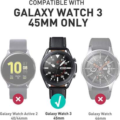 Schutzhülle für Galaxy Watch 3 45mm mit Band Schwarz