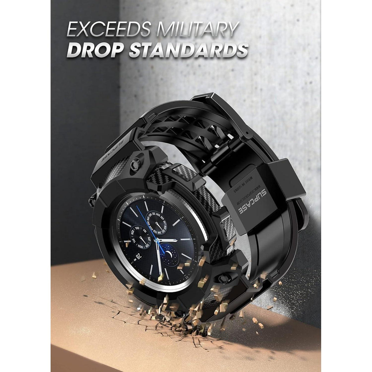 Schutzhülle für Galaxy Watch 3 45mm mit Band Schwarz