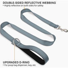 Hundeleine Reflektierend Gepolsterter Griff Grau 1,5m
