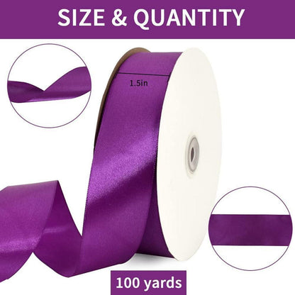 40mm Lila Satinband – 100m Geschenk & Bastelband