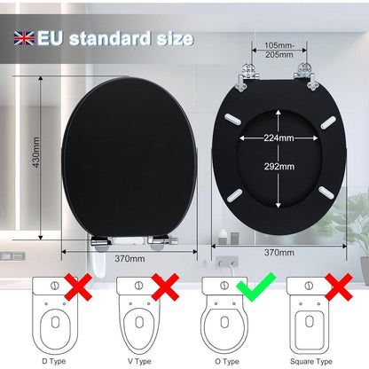 WC Sitz mit Absenkautomatik aus MDF