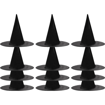 JOYIN 12 Stück Schwarze Hexenhut Dekoration für Halloween
