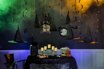 JOYIN 12 Stück Schwarze Hexenhut Dekoration für Halloween