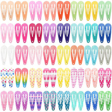 80 Stück Mädchen Haarspangen Set Metall Clips 3cm Cute