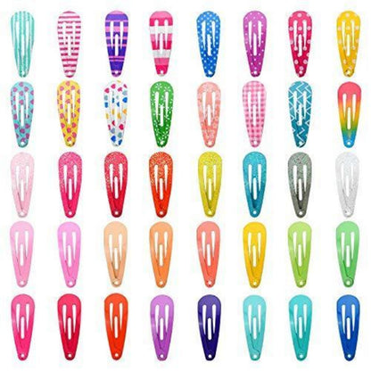 80 Stück Mädchen Haarspangen Set Metall Clips 3cm Cute