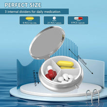 Pillendose 3 Fächer Medizin Tragbare Pillendose Metall