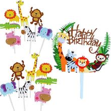Zoo Cake Toppers Safari Dschungel Geburtstagstorte Mädchen