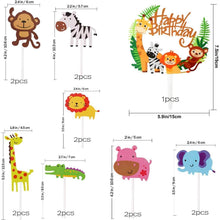 Zoo Cake Toppers Safari Dschungel Geburtstagstorte Mädchen