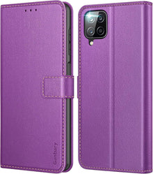 Samsung Galaxy A12/M12 Handyhülle Leder Flipcase mit Kartenschlitz