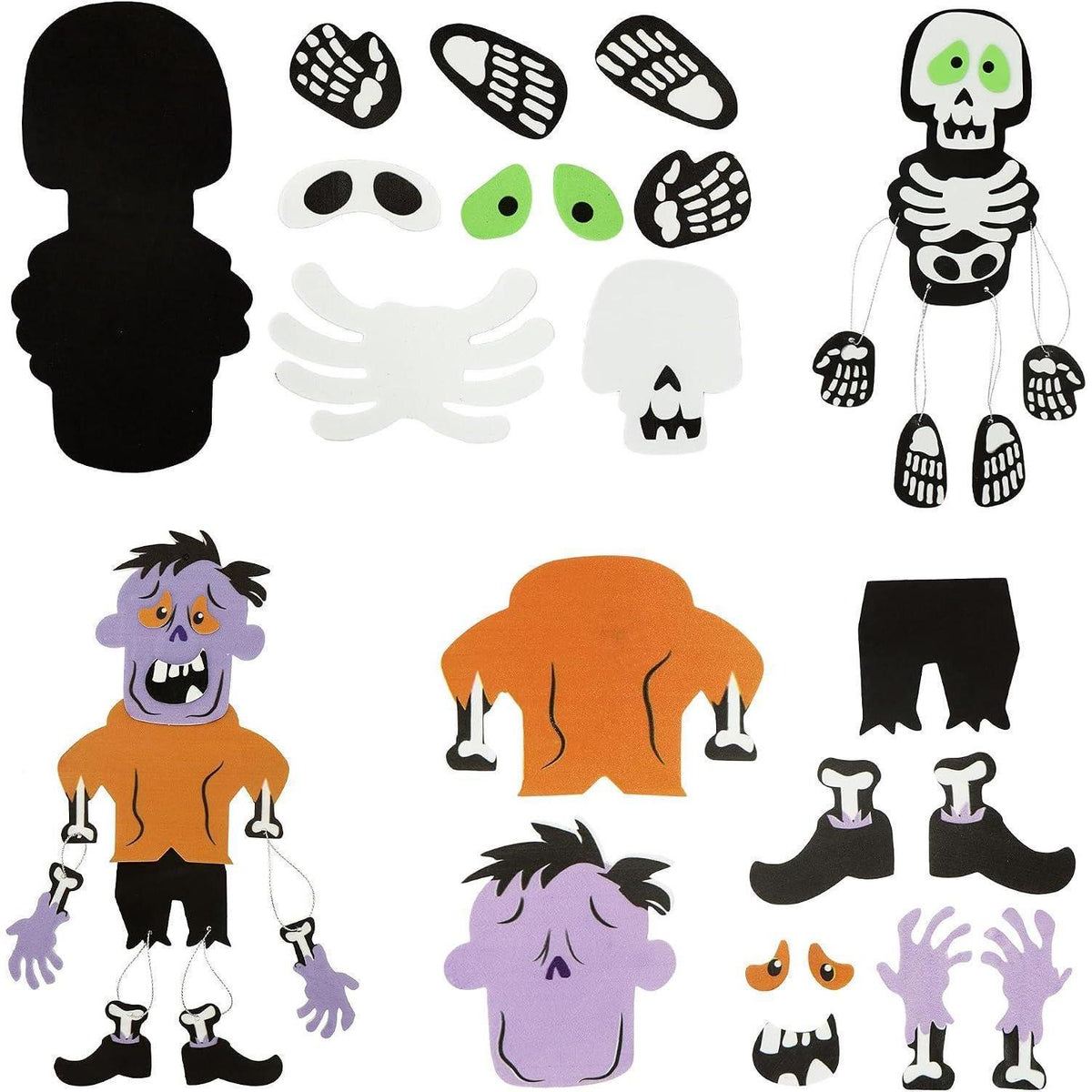 Halloween Bastelset für Kinder – 3D Spukhaus & mehr