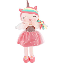 Einhorn Plüschpuppe Mädchen 40cm Weiche Stoffpuppe Geschenk