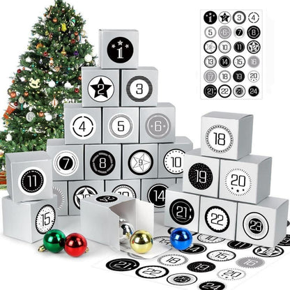 Adventskalender 24 Schachteln zum Selbst Befüllen