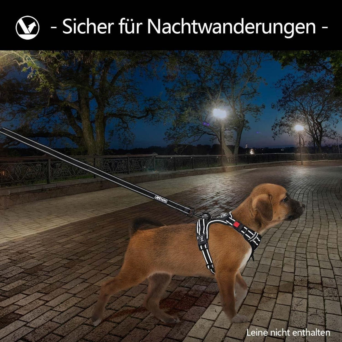 PoyPet Keine Pull Hundegeschirr Front Reflektierende Weste