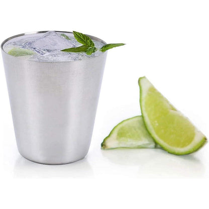 Edelstahl Shot Gläser 16 Stück 30ml Stapelbar Trinkbecher