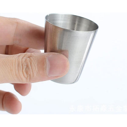 Edelstahl Shot Gläser 16 Stück 30ml Stapelbar Trinkbecher