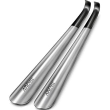 NINEMAX Schuhlöffel Edelstahl 42cm 2er Pack - Stabiler Shoe