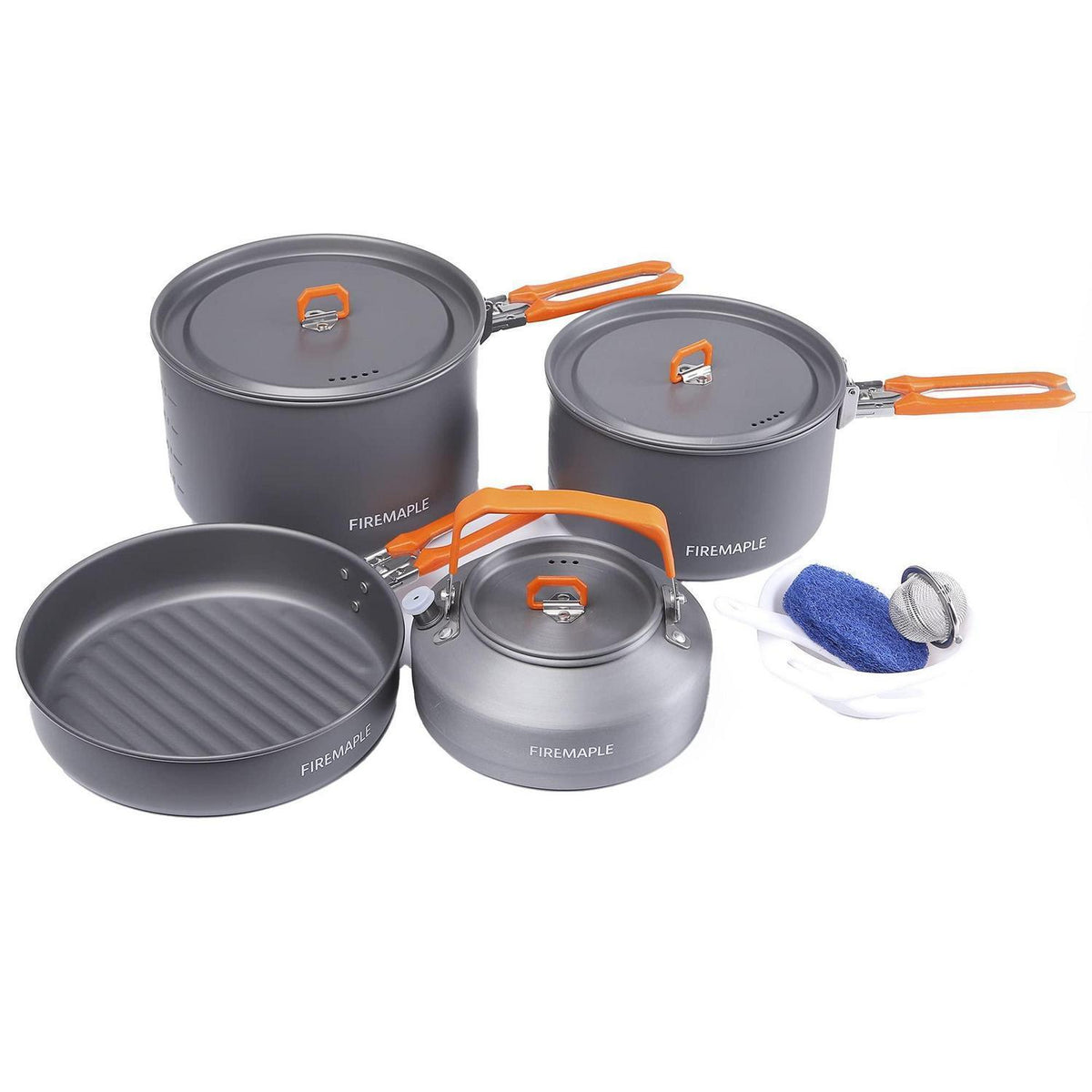 Camping Kochset 12-teilig – Leicht & Robust für 3-4 Personen