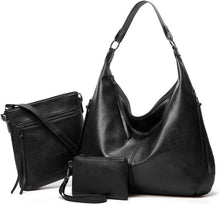Vintage PU Leather Women's Tote Bag with Zipper and Shoulder Strap
