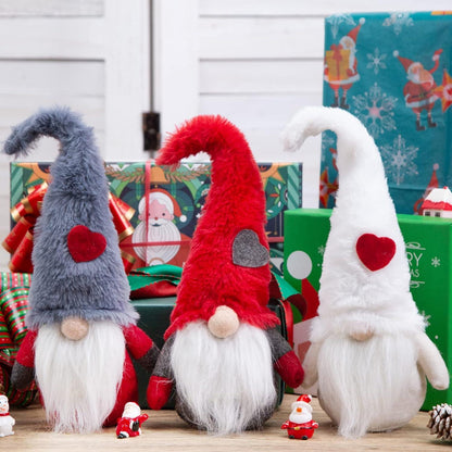 Handgemachte Weihnachtswichtel Figuren Set 3 Stücke 29.5cm