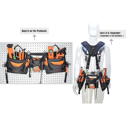 Werkzeuggürtel mit 18 Taschen, robust und bequem