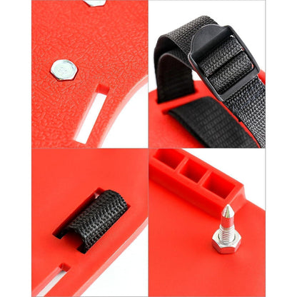 Nagelschuhe Profi mit 25mm Spikes für Epoxidböden, Rot