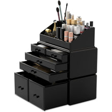 Makeup Organizer XL Schwarz 6 Schubladen