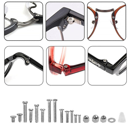 Brillen Reparatur Kit 500 Stück Schrauben Sonnenbrillen Uhren Schmuck