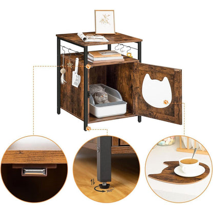 Katzenklo Schrank Katzenschrank Holz Katzenhaus 6 Haken