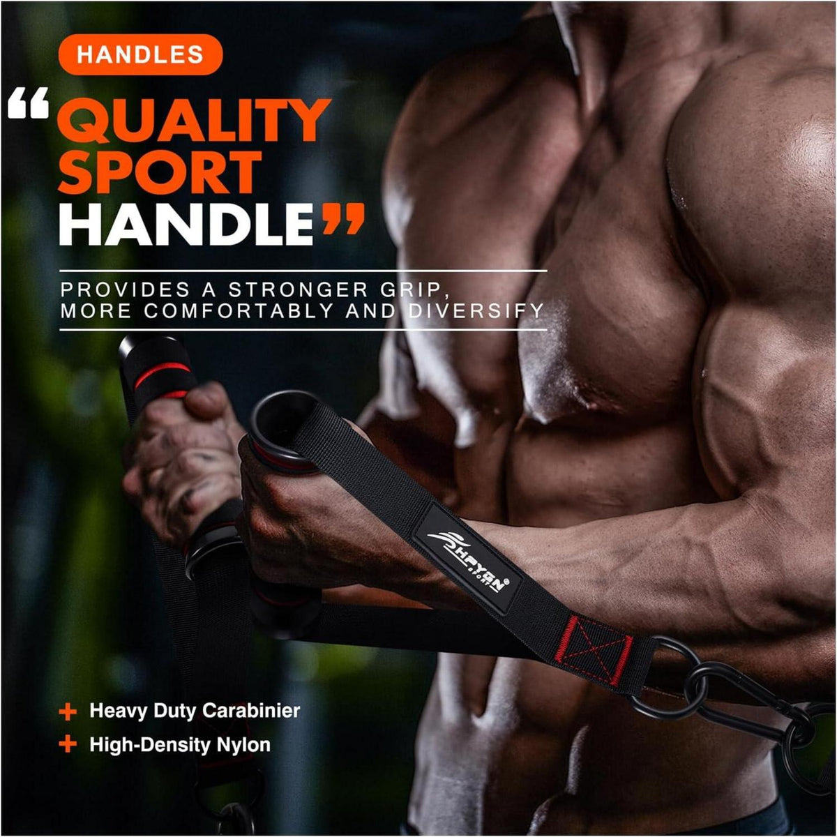 Fitnessband Griffe für Widerstandsbänder, Krafttraining Cardio 2 Stück