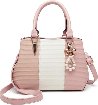 Elegante Multicolor Henkeltasche mit Metall-Hardware