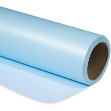 Blau Mattes Geschenkpapier Minirolle Perlmutt Glanzpapier