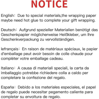 Marineblaues Mattes Geschenkpapier Minirolle 43.2 cm x 10 m