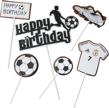 Basketball Fußball Cake Topper Set Kindergeburtstag Partydekoration