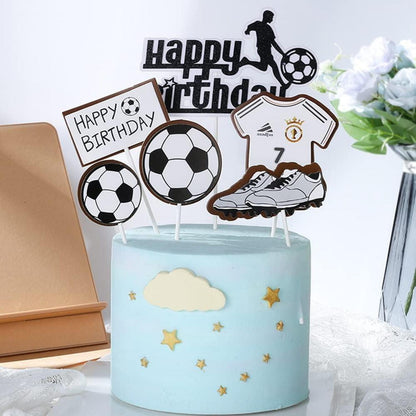 Basketball Fußball Cake Topper Set Kindergeburtstag Partydekoration
