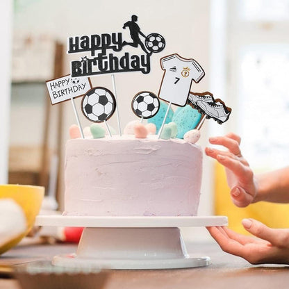 Fyfjur Tortendeko Basketball Fußball Kuchendeko Kindergeburtstag Cake Topper Party