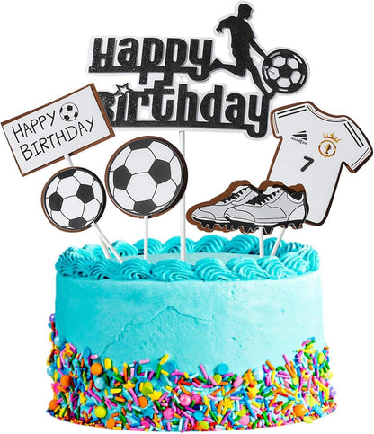 Kuchen-Zylinder Fußball Basketball Kindergeburtstag Party Cake Topper