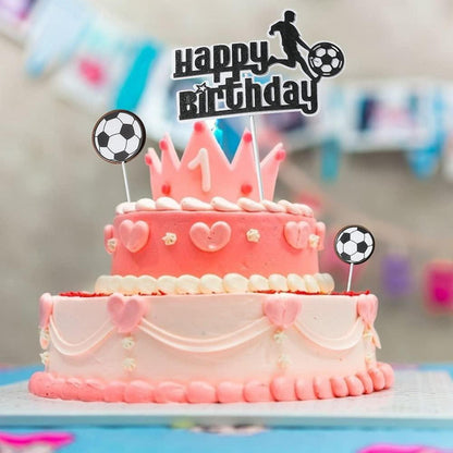 Tortendeko Fußball Basketball Topper Kindergeburtstag Cake Topper