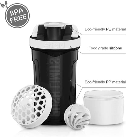 Inspirational Fitness Workout Protein Shaker Flasche 680 ml Mixing