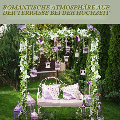 Künstliche Wisteria Girlande 26m – 4er Set für Deko