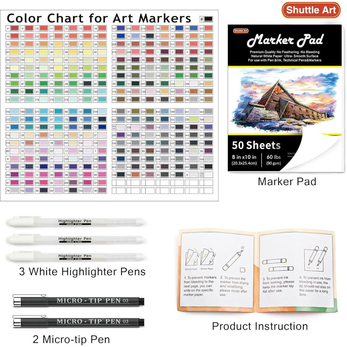 280er Alkohol Marker Set – Doppelseitig & Vielseitig