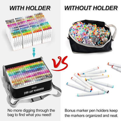 280er Alkohol Marker Set – Doppelseitig & Vielseitig