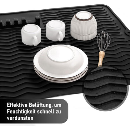 Abtropfmatte aus Silikon 50x40 cm hitzebeständig rutschfest