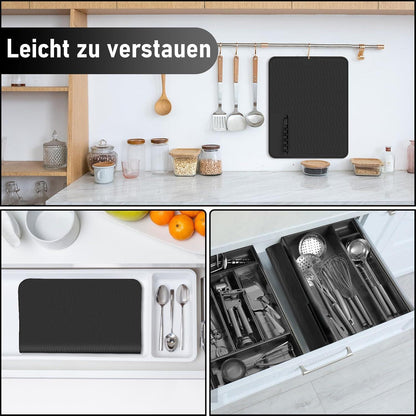 Abtropfmatte aus Silikon 50x40 cm hitzebeständig rutschfest