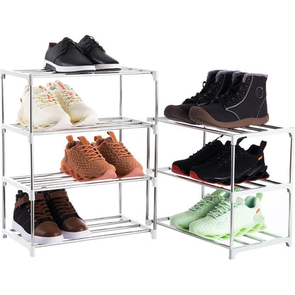 Xerhnan Schuhregal 4 Ebenen für 8 Paar Schuhe