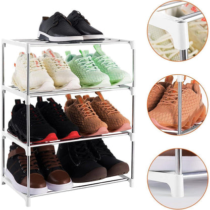 Xerhnan Schuhregal 4 Ebenen für 8 Paar Schuhe