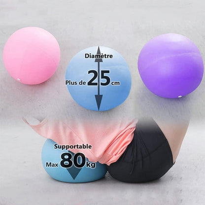 Gymnastikball Pilates-Ball 25cm Yoga Ball klein Fitnessball Rot