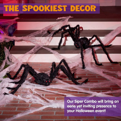 JOYIN Halloween Spinnen Set 2 Realistische haarige Spinnen