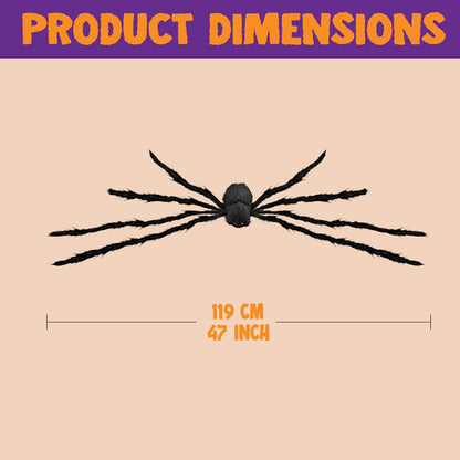 Halloween Realistische haarige Spinnen Set 2 Pack 119 cm Spinne Deko